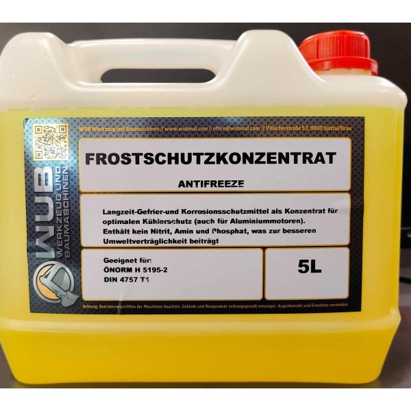 WUBOIL FROSTSCHUTZKONZENTRAT ANTIFREEZE 5 Liter
