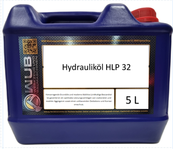 WUBOIL Hydrauliköl Hlp 32 5Liter