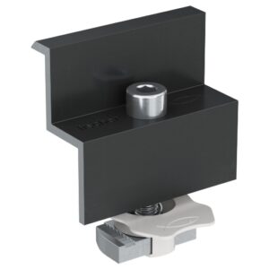 fischer Endklemme vormontiert PM F 30 AL schwarz Aluminium