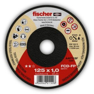 fischer Trennscheibe FCD-FP 125 x 1,0 x 22,23 Inox