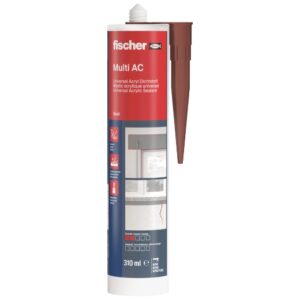 fischer Universal Acryl Dichtstoff Multi AC braun 310 ml