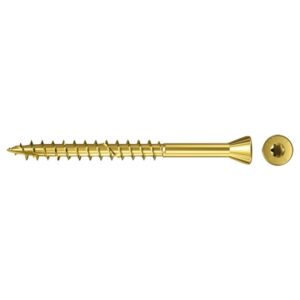 fischer Dielenschraube 3,5 x 35 Senkkopf gelbverzinkt Teilgewinde Innenstern TX